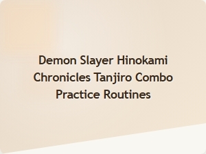 Tanjiro Combo Practice Routines for Demon Slayer Training