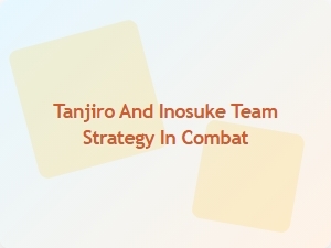 Tanjiro and Inosuke Combat Teamwork Tactics